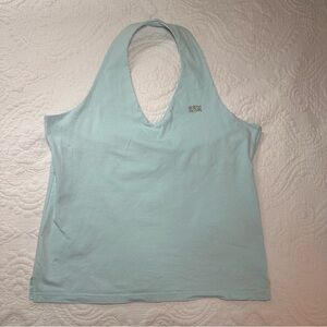 BUM Y2K Halter Top. Light Blue. SIze: Large.